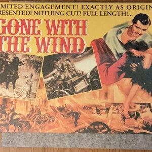 Gone with the Wind Movie Metal Poster (17.5” by 13”)